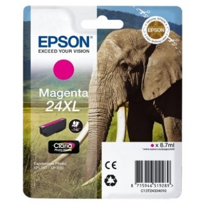Epson Claria Photo HD Ink Cartucho Magenta 24XL en Huesoi