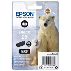 Epson Claria Premium Cartucho foto negro 26 (Blister + Alarma acustico/Radiofrecuencia) en Huesoi