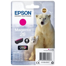 Epson Claria Premium Cartucho Magenta 26 (Blister + Alarma acustico/Radiofrecuencia) en Huesoi
