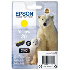 Epson Claria Premium Cartucho Amarillo 26 (Blister + Alarma acustico/Radiofrecuencia) en Huesoi