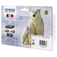 Epson Claria Premium Cartucho 26 Multipack 4 colores (Blister + Alarma acustico/Radiofrecuencia) en Huesoi