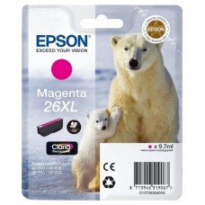 Epson Claria Premium Cartucho Magenta 26XL Alta(Blister + Alarma acustico/Radiofrecuencia) en Huesoi