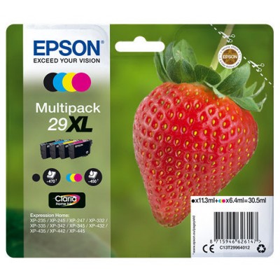 CARTUCHO EPSON 29XL MULTIPACK 4COLORES C13T2996401 en Huesoi