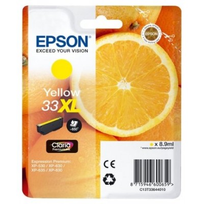 EPSON Expression Home XP-530 Cartucho Amarillo 33XL en Huesoi