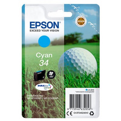 EPSON Singlepack Cyan 34 DURABrite Ultra Ink en Huesoi
