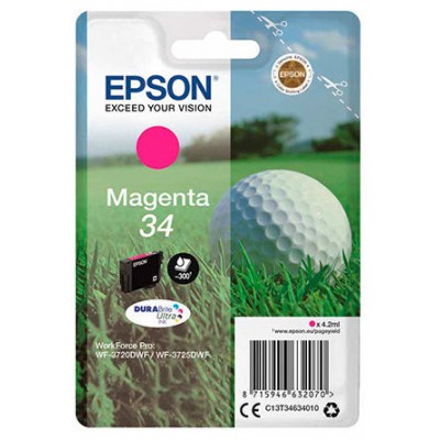 EPSON Singlepack Magenta 34 DURABrite Ultra Ink en Huesoi