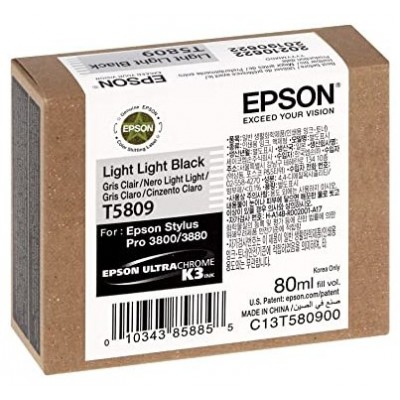 Epson Stylus Pro-3800/3880 Cartucho Gris claro (80ml) en Huesoi