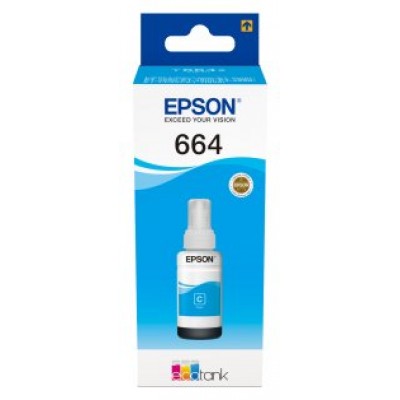 Epson Botella Tinta Ecotank T6641 Cyan en Huesoi