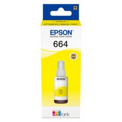 Epson Botella Tinta Ecotank T6641 Amarillo en Huesoi
