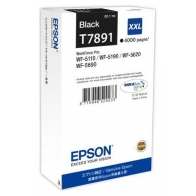 EPSON Cartucho Negro XXL 4000 paginas WorkForce Pro en Huesoi