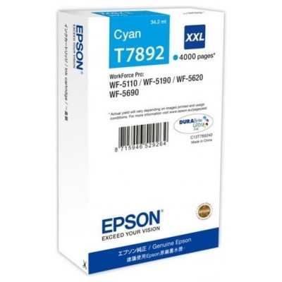 EPSON Cartucho Cian 79XXL 4000 paginas WorkForce Pro WF-5xxx Series en Huesoi