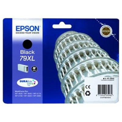 Epson Cartucho Negro 79XL 2600 paginas WorkForce Pro WF-5xxx Series / WF-4630DWF en Huesoi