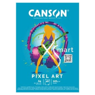 BLOC ENC 21X29,7 40H XSMART PIXEL ART 120G CANSON C32250P004 (Espera 4 dias) en Huesoi