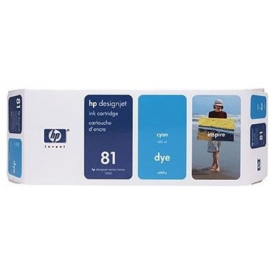 HP Designjet 5000/5500  Cartucho Cian Nº81, 680ml. Tinta para Interior. en Huesoi