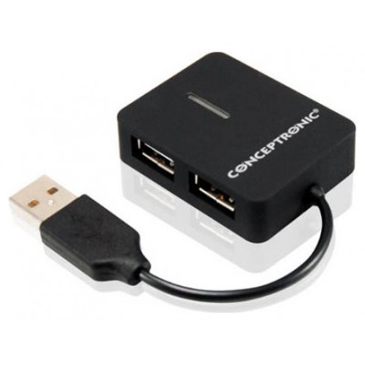 HUB USB 2.0 CONCEPTRONIC C4PUSB2_V3 A 4xUSB-A 2.0 MINI en Huesoi