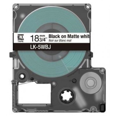EPSON Cartucho de etiquetas Matte Tape   White/Black 18mm(8m)   LK-5WBJ en Huesoi