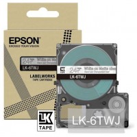 EPSON Cartucho de etiquetas Matte Tape Clear/White 24mm(8m) LK-6TWJ en Huesoi EPSON Cartucho de etiquetas Matte Tape Clear/White 24mm(8m) LK-6TWJ en Huesoi