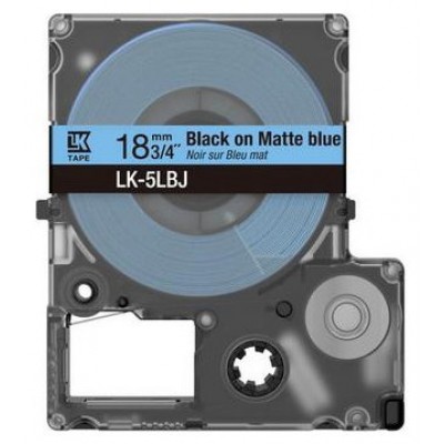 EPSON Cartucho de etiquetas Matte Tape   Blue/Black 12mm(8m)   LK-4LBJ en Huesoi