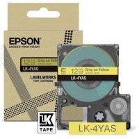 EPSON Cartucho de etiquetas Colour Tape   Yellow/Grey 12mm(8m)   LK-4YAS en Huesoi