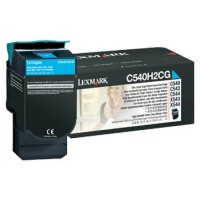 Lexmark C54x, X54x Cartucho toner cian Alto Rendimiento (2K) en Huesoi