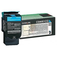 LEXMARK C544/X544 Toner Cian Extra Alto Rendimiento Retornable en Huesoi
