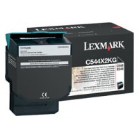 Lexmark C544, X544 Cartucho toner negro Extra Alto Rendimiento (6K) en Huesoi