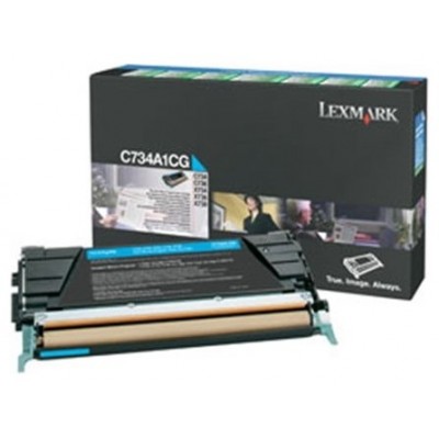 LEXMARK C-734/736, X-734/736/738 Toner Cian Retornable en Huesoi