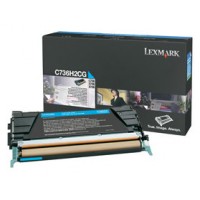 Lexmark C736, X736, X738  Cartucho de toner cian Alto Rendimiento (10K) en Huesoi