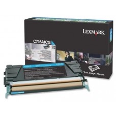 LEXMARK 746DN/746DTN/746N/748DE/748DTE/748E Cartucho de toner Cian Retornable en Huesoi