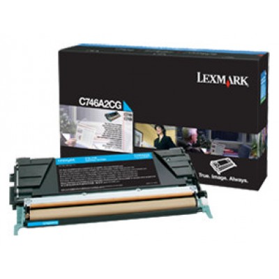 Lexmark C746, C748 Cartucho de toner cian en Huesoi