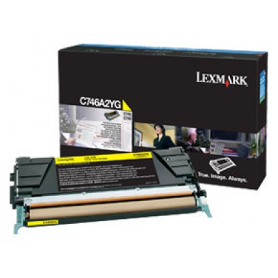 Lexmark C746, C748 Cartucho de toner amarillo en Huesoi