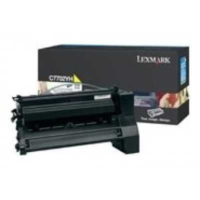 Lexmark C77x Cartucho impresion amarillo Alto Rendimiento (10K) en Huesoi