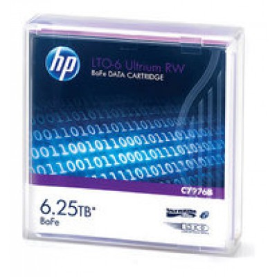 HPE LTO-6 Ultrium 6.25TB BaFe RW Data Cartridge (C7976B) en Huesoi