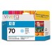 HP Designjet Z2100/Z3100 Nº70 Cartucho Cian claro en Huesoi