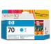 HP Designjet Z2100/Z3100 Nº70 Cartucho Cian en Huesoi