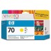 HP Designjet Z2100/Z3100 Nº70 Cartucho Amarillo en Huesoi