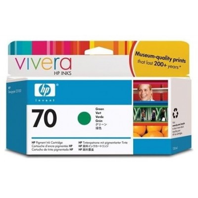 HP Designjet Z3100/Z3200 Nº70 Cartucho verde en Huesoi