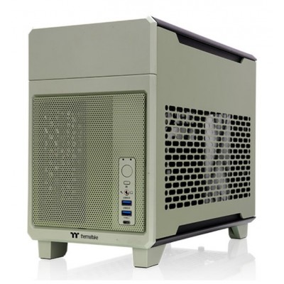 CAJA THERMALTAKE TR100 MINI-ITX VERDE MATCHA  USB 3.2 C x 1 USB 3.0 x 2 SN CPU en Huesoi