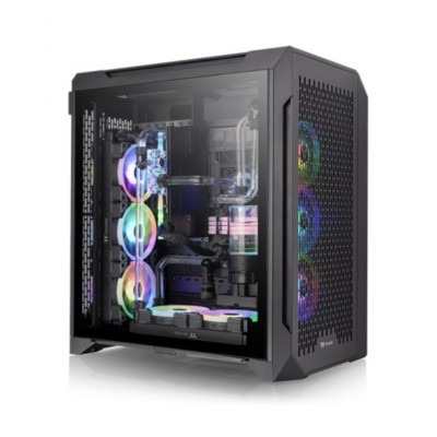 CAJA THERMALTALKE CTE T700 AIR E-ATX 2XUSB 3.2 SIN FUENTE NEGRO en Huesoi