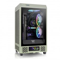 CAJA THERMALTAKE THE TOWER 200 MINI-ITX 2XUSB 3.0 SIN FUENTE VERDE MATCHA en Huesoi