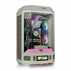 CAJA THERMALTAKE THE TOWER T300 M-ATX 2XUSB 3.0 SIN FUENTE VERDE MATCHA en Huesoi