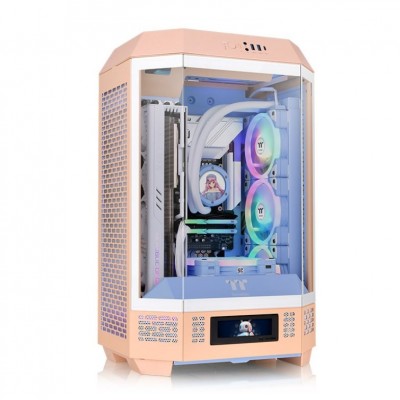 CAJA THERMALTAKE THE TOWER T300 M-ATX 2XUSB 3.0 SIN FUENTE NARANJA PEACH en Huesoi