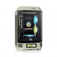CAJA THERMALTAKE MINI-ITX TOWER 250 2XVENT 120MM VERDE MATCHA SNFUENTEÂ en Huesoi