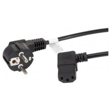 CABLE DE ALIMENTACION LANBERG SCHUKO CEE 7/7 A IEC320 C13 ACODADO 1.8M en Huesoi