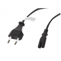 CABLE LANBERG DE ALIMENTACION OCHO CEE 7/16 A IEC320 C7  NEGRO 3M en Huesoi