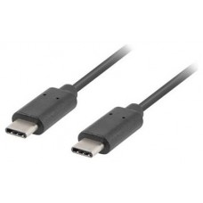 CABLE 2.0 LANBERG USB C MACHO/USB C MACHO 0.5M NEGRO en Huesoi