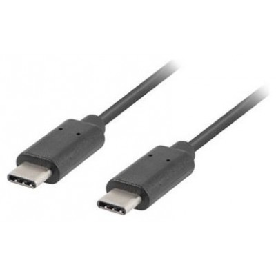 CABLE 2.0 LANBERG USB C MACHO/USB C MACHO 0.5M NEGRO en Huesoi