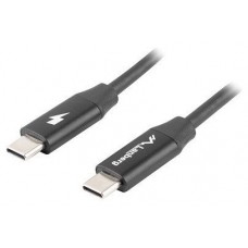 CABLE LANBERG USB C MACHO/MACHO 0.5M QUICK CHARGE NEGRO en Huesoi