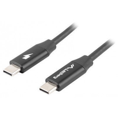 CABLE LANBERG USB C MACHO/MACHO 0.5M QUICK CHARGE NEGRO en Huesoi