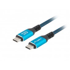 CABLE USB-C 4.0 LANBERG MACHO/MACHO 1.5M 240W 8K 60HZ NEGRO/AZUL en Huesoi